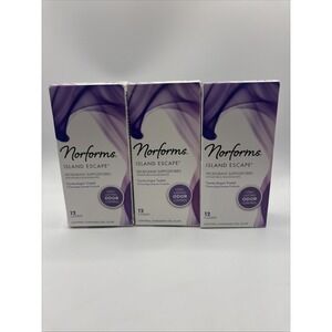 3-🆕 Norforms Suppositories Island Escape 12 Each . ( Lot Of 3)